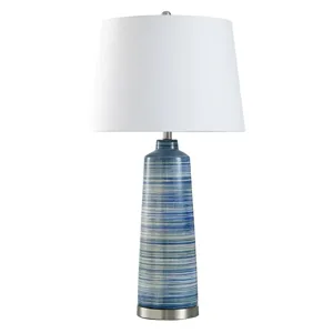 Trade Winds Blue Ceramic Table Lamp
