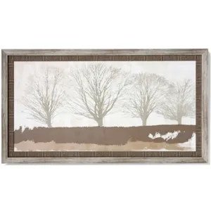 Tree Lines Textured Framed Print