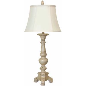 Jane Seymour Yorktown White Finish Table Lamp