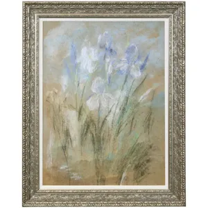 Blue Iris Scratch Framed