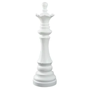 WHITE QUEEN CHESS PIECE