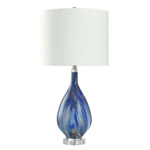 Forsythia Blue Glass Table Lamp