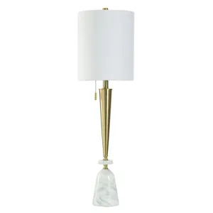 Carrera Gold Metal Table Lamp