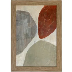 Three Stones II Textured Framed Print