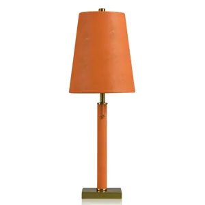 Orange Shagreen Pattern and Brushed Brass