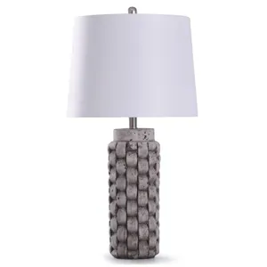Artherstone Grey Weaved Table Lamp