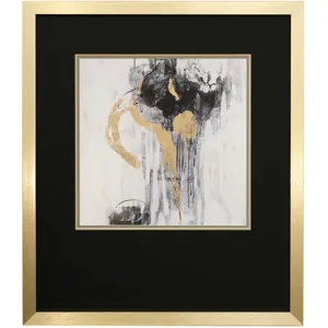 Golden Rain Framed Print Under Glass