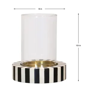 10In Stripped Candle Holder
