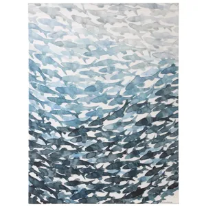 Deeper Blue Framed Canvas
