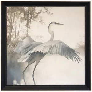 TEXTURED CRANE PRINT