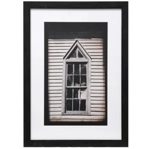 Distressed Framed Print Under Glass