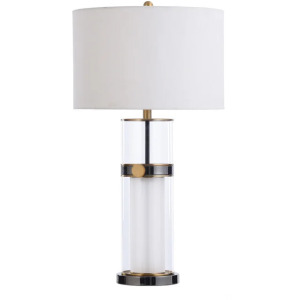 Double Glass Column Table Lamp
