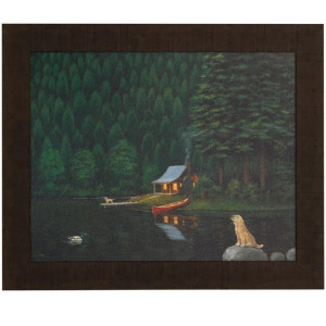 Happy Place II Textured Framed Print