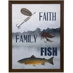 Lake Family II Textured Framed Print