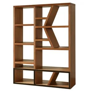 Amber Woodgrain Wooden Room Divider