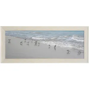 Shore Birds Textured Framed print