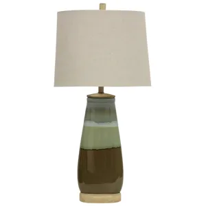 Reactive Glaze Ceramic Transitional Table Lamp