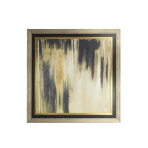 Gold Passage II Textured Print Custom Framed