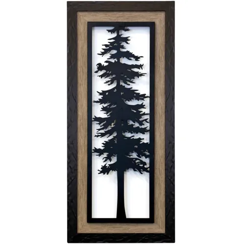 Cypress II Framed Lazer Cut Metal Panel