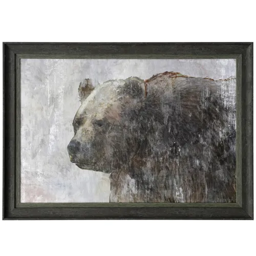 Bears Gaze Textured Framed Print