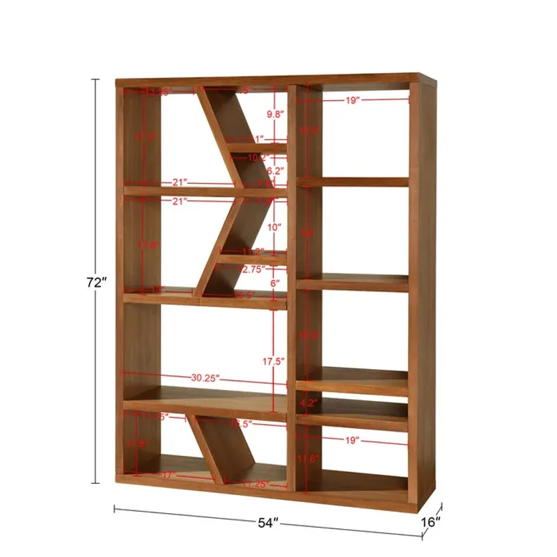 Amber Woodgrain Wooden Room Divider