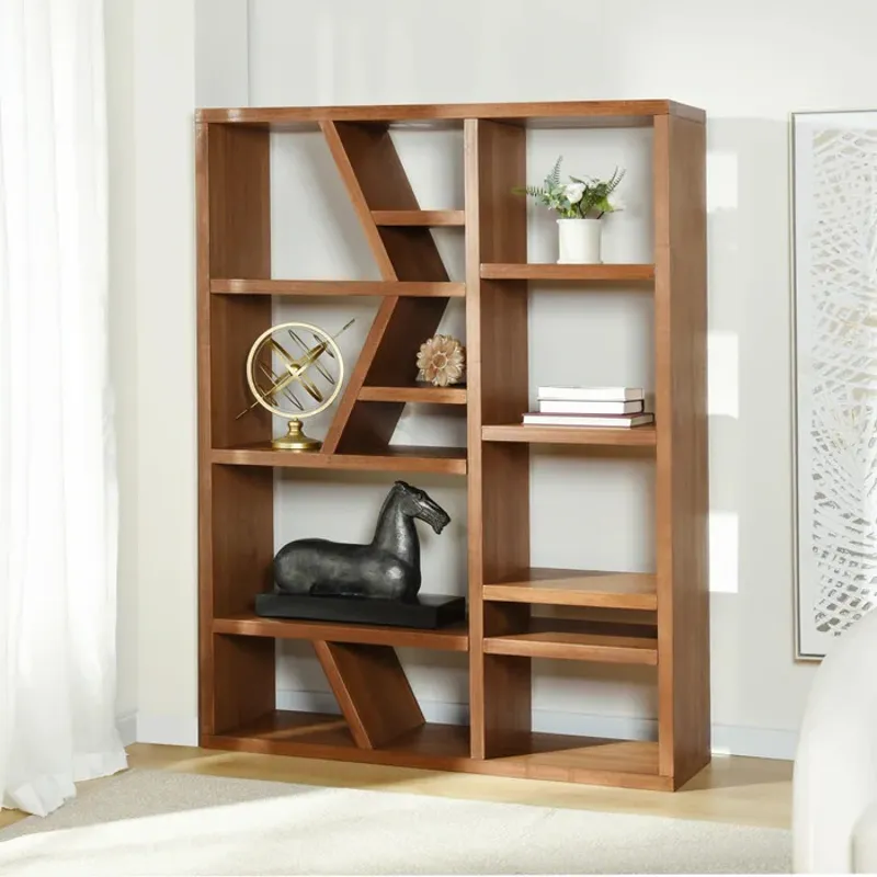 Amber Woodgrain Wooden Room Divider