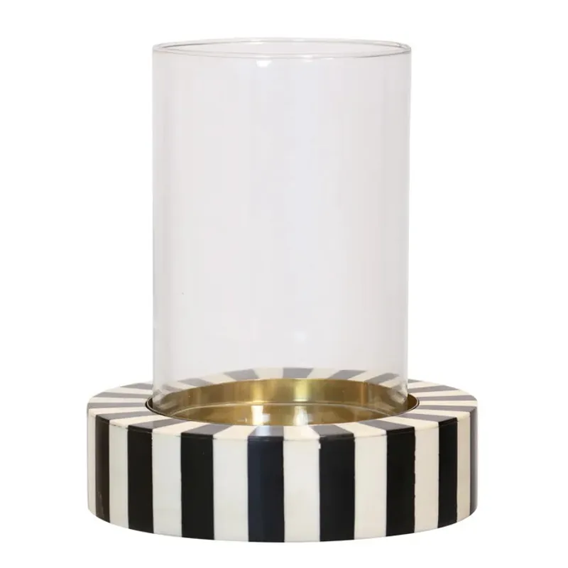 10In Stripped Candle Holder