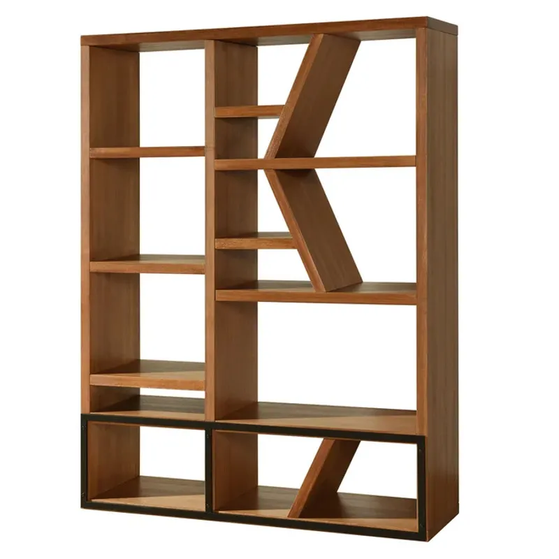 Amber Woodgrain Wooden Room Divider