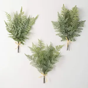 Assorted Green Fern Bush Set