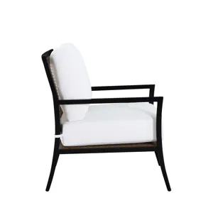 Bermuda Aluminum and Cane Lounge