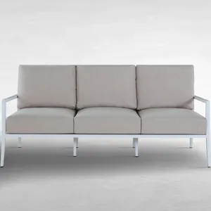 Bermuda Aluminum and Cane Sofa