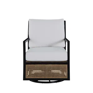 Bermuda Aluminum and Cane Glider Lounge