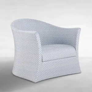 Bari N-Dura Resin Wicker Swivel Lounge