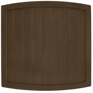Astoria Wicker Square Outdoor End Table 21 in. W x 21.5 in. H
