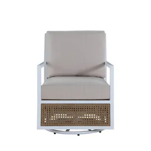 Bermuda Aluminum and Cane Glider Lounge