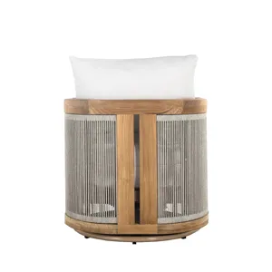 Avalon Teak Outdoor Swivel Lounge