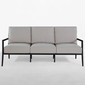 Bermuda Aluminum and Cane Sofa