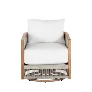 Avalon Teak Outdoor Swivel Lounge