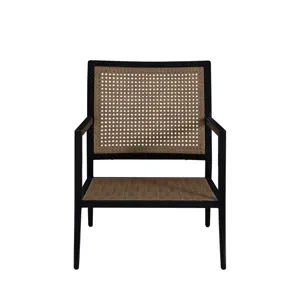 Bermuda Aluminum and Cane Lounge