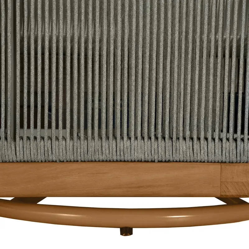 Avalon Teak Outdoor Swivel Lounge