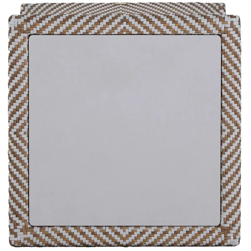 Bari N-Dura Resin Wicker Outdoor Round Square End Table