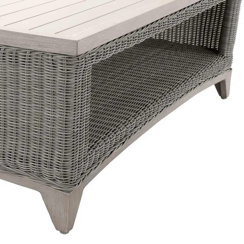 Astoria Wicker Rectangle Outdoor Coffee Table