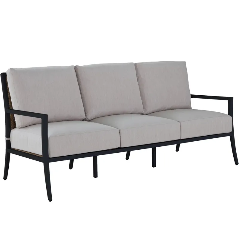 Bermuda Aluminum and Cane Sofa