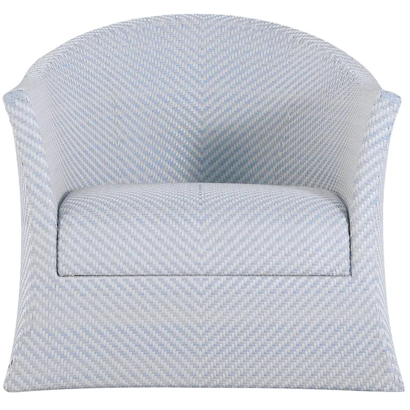 Bari N-Dura Resin Wicker Swivel Lounge