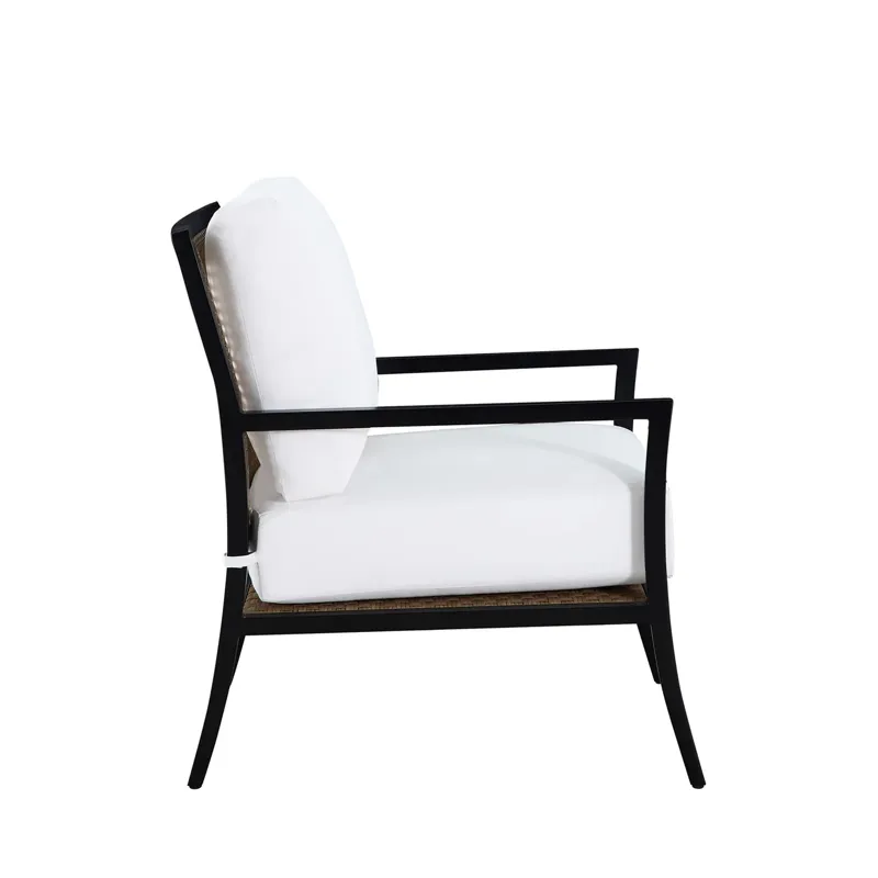 Bermuda Aluminum and Cane Lounge