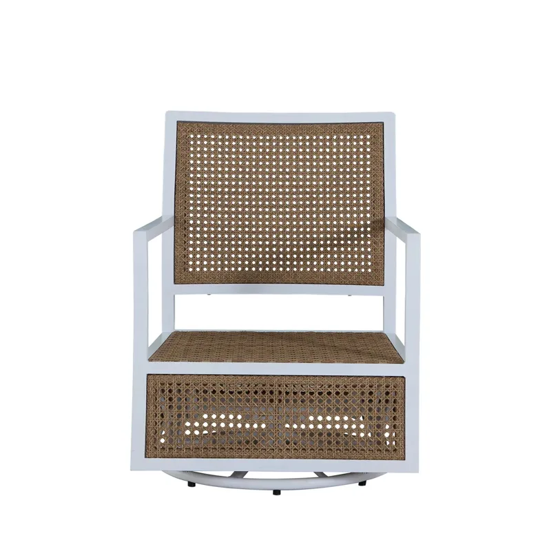 Bermuda Aluminum and Cane Glider Lounge