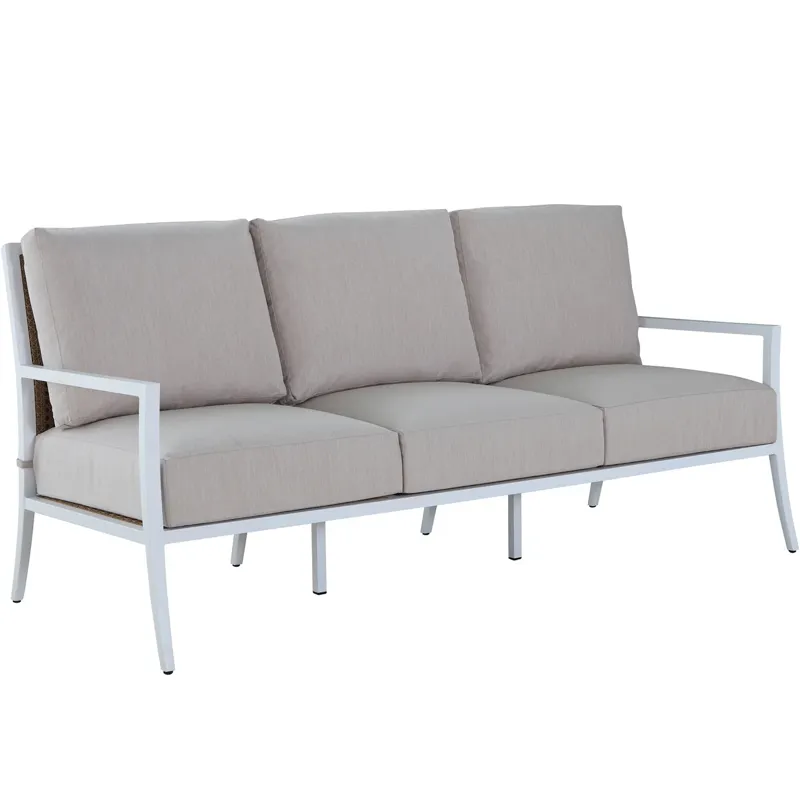 Bermuda Aluminum and Cane Sofa