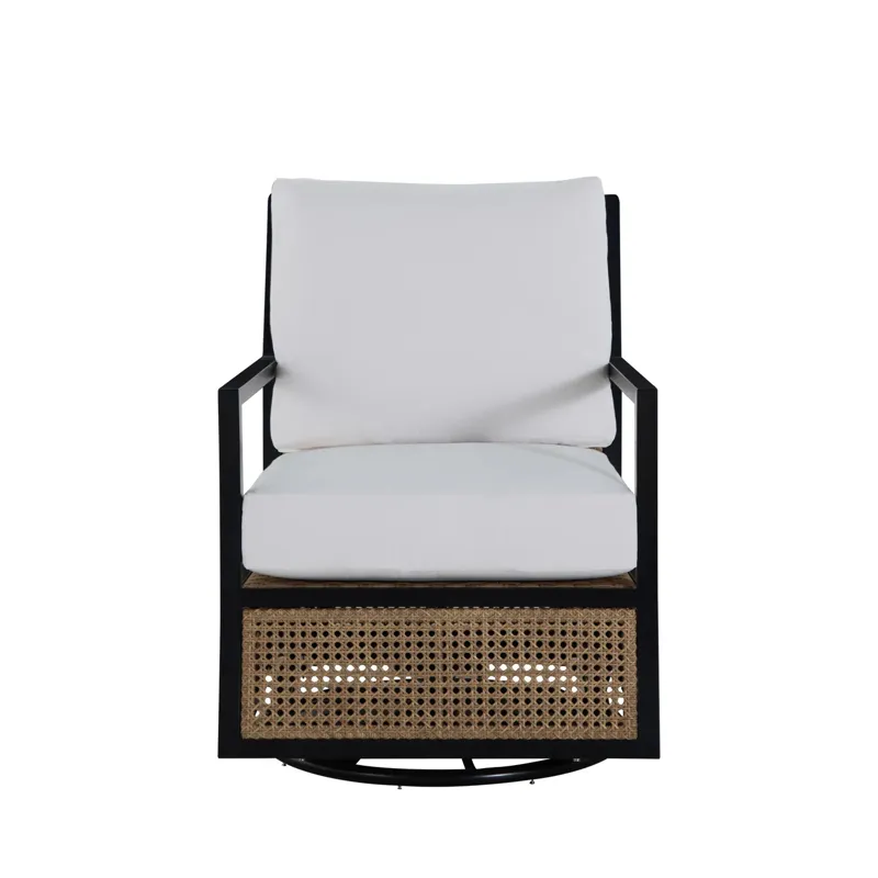 Bermuda Aluminum and Cane Glider Lounge