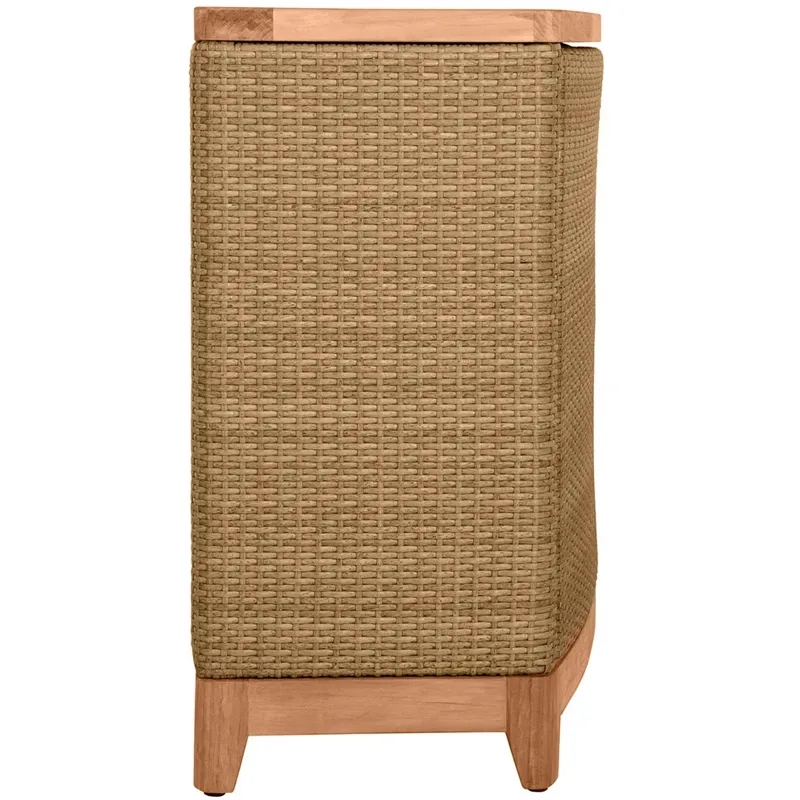 Chesapeake N-Dura Resin Wicker Outdoor Console 4 Shelves