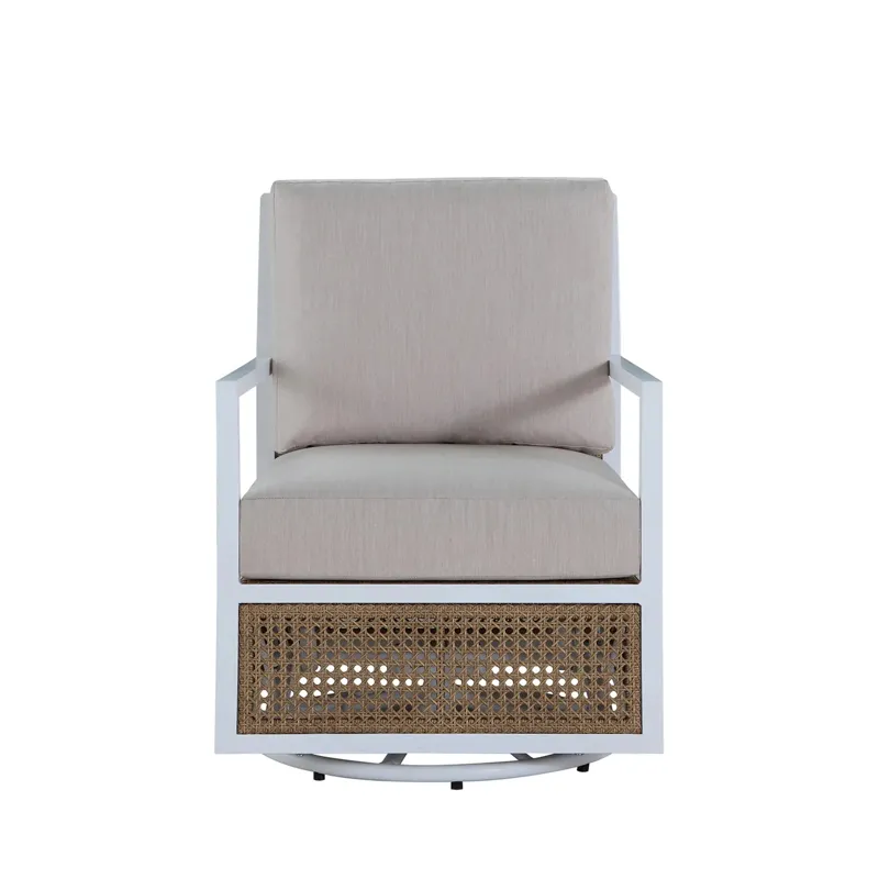 Bermuda Aluminum and Cane Glider Lounge